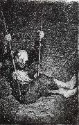 Francisco Goya Old man on a Swing Spain oil painting artist